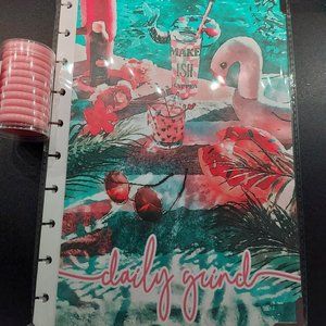 Brand New The Daily Grind Clip-in Planner Cover | Pool Party